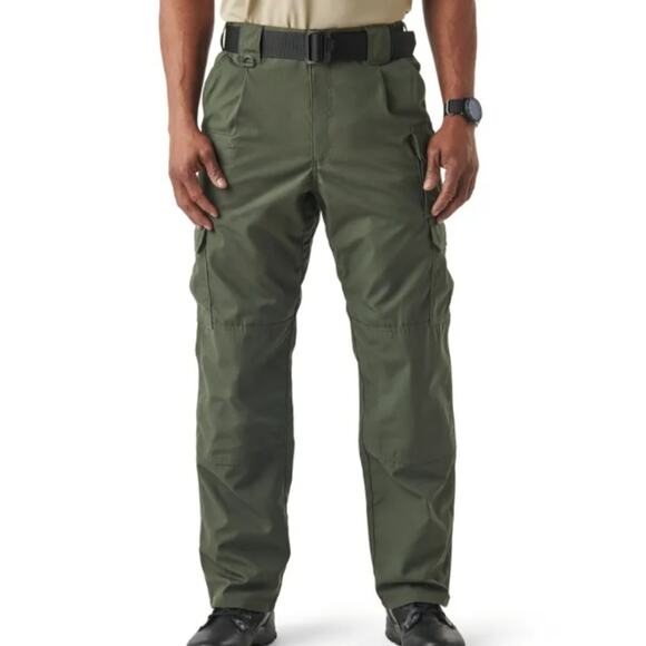 5.11 Tactical Olive Cargo Pants Durable Utility Wear Ripstop Mens 44x30 Workwear
